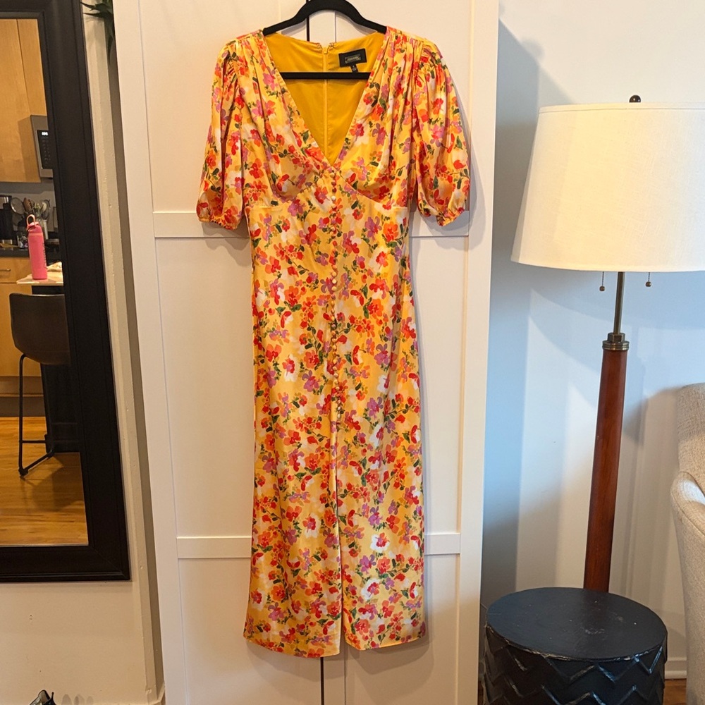 Alexia Admor Vibrant Floral Midi Dress